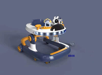 Andaderas para Bebés con Ruedas y Asiento 4 en 1, Andadera de Aprendizaje de Alta Calidad, Andadera para Sentarse y Ponerse de Pie, Andadera para Niños