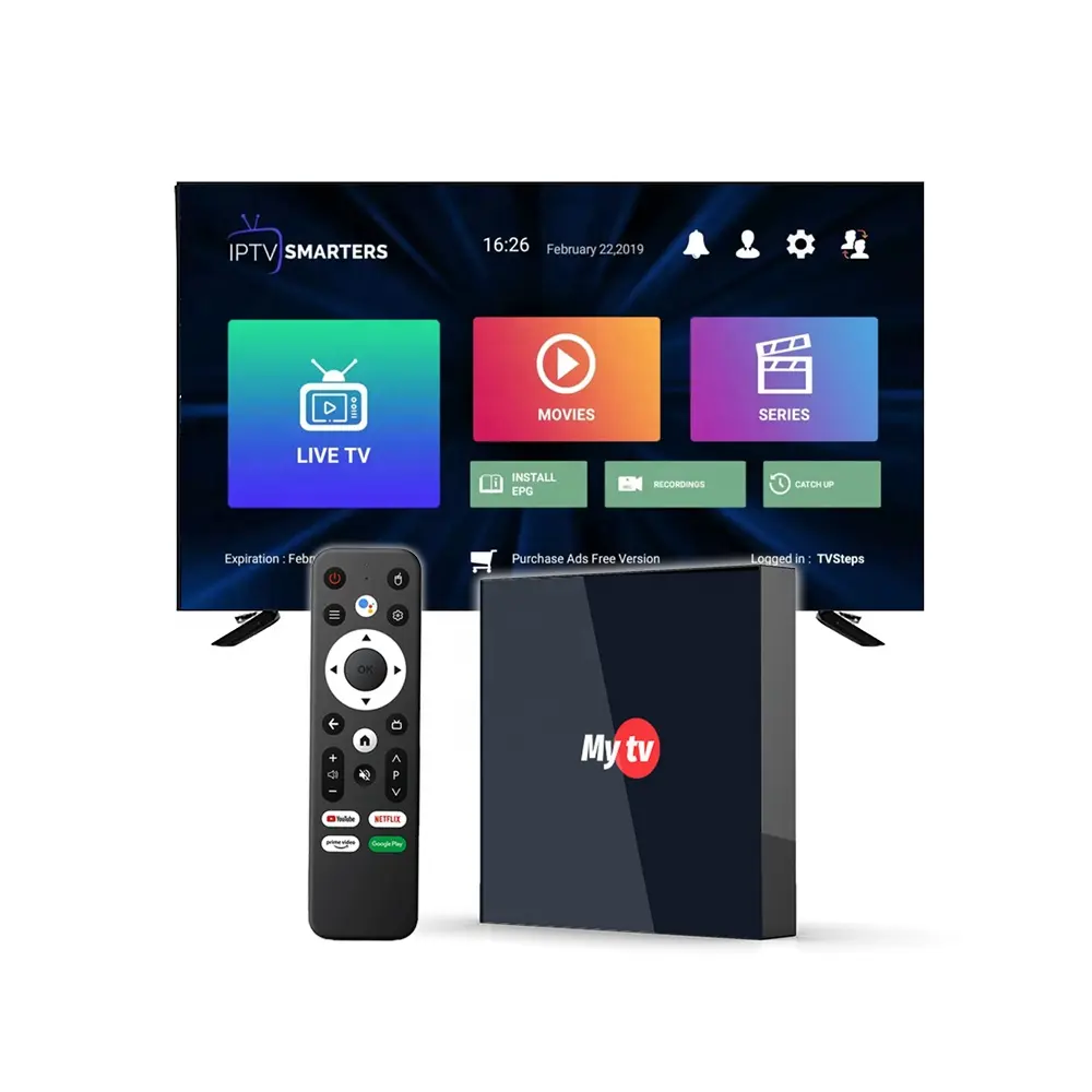 Mit IP TV M3U beste Android 11.0 TV Box 2 GB 8 GB kostenloser Test 4K Set-Top-Box Abonnement Garantie 12 Monate