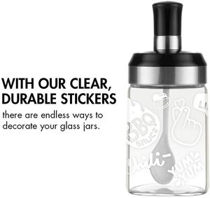 Glass Seasoning Tank Kitchen Clear <b>Spice</b> Bottles Pepper Spoon Seasoning <b>Jars</b> Oil Brush Honey Dispenser - Product Image 4