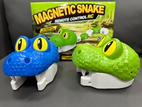 Jouet Serpent Magnétique RC Télécommandé, Serpent Affamé qui Mange les Voitures, Jouet Éducatif STEM pour l'Interaction Parent-Enfant, Cadeau pour Enfants