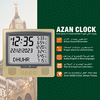 Horloge murale numérique islamique musulmane, alarme de prière, calendrier, cadeau du Ramadan, horloge Athan, prière Azan
