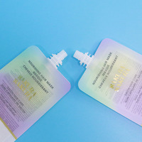 Mini-pack de 30ml en plastique portable de voyage Petits sachets durables pour gel de lotion de bain Portabilité facile avec bec verseur Poignée d'étanchéité