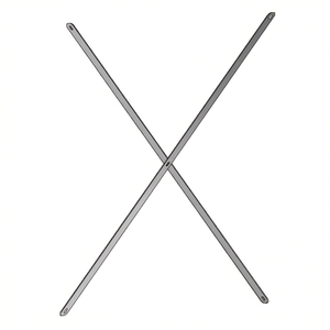 Support Fami System Ar Stiffening Cross L1250 H2510 Gris Foncé RAL7000 - Product Image 3