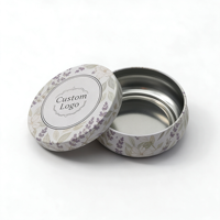 Boîte en métal ronde personnalisée avec logo imprimé pour emballage de baume, crème, bougie, bonbons, cadeaux, stockage, vente en gros, OEM, ODM, boîtes vides