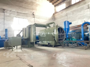 Four de carbonisation de biochar de bois et de coque de noix de coco sans fumée, roulement de moteur pour la fabrication de charbon de bois à partir de billes de bois et de coque de noix de coco - Product Image 6