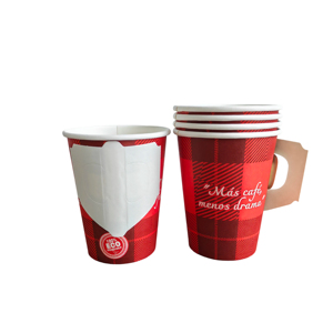 Gobelets à café jetables en papier biodégradable de haute qualité à paroi simple pour boissons chaudes - Product Image 2