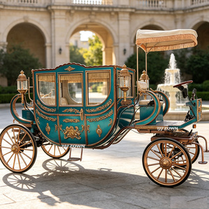 Fabricant de chariots de luxe de style royal pour chevaux, chariot électrique personnalisé pour les attractions des parcs à thème - Product Image 1