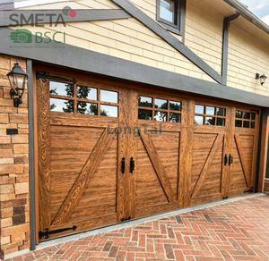 <span class=keywords><strong>Porte</strong></span> <span class=keywords><strong>de</strong></span> <span class=keywords><strong>garage</strong></span> coulissante latérale en bois <span class=keywords><strong>de</strong></span> chêne LONGTAI, style traditionnel, petite sectionnelle 8x7, 9x8, 10x8, grain <span class=keywords><strong>de</strong></span> bois, en vente - Product Image 5