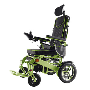 <span class=keywords><strong>Fauteuil</strong></span> roulant médical électrique inclinable et réglable en aluminium de qualité supérieure pour personnes âgées - Product Image 3