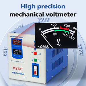 Stabilisateur <span class=keywords><strong>de</strong></span> <span class=keywords><strong>tension</strong></span> monophasé MSKJ 8000VA 220V avec double relais et régulateur automatique <span class=keywords><strong>pour</strong></span> équipements domestiques et <span class=keywords><strong>de</strong></span> bureau - Product Image 2