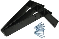 Supports d'angle réglables en acier au carbone Q235 noir thermolaqué pour évier de cuisine, pour plaque de granit ou quartz