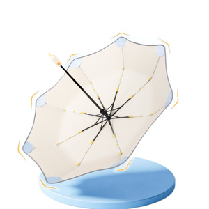 Dual Bone Safety Foldable Umbrella For Kids Sun Protection UV Shield Round Corner Design Lightweight Manual Open School Use - Product Image 5