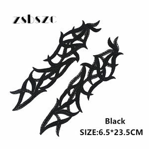 ผ้าลูกไม้กิปัวร์ปักลายดอกไม้ฉลุลาย งานแฮนด์เมด คุณภาพสูง ราคาสมเหตุสมผล สำหรับเย็บติดเสื้อผ้า - Product Image 5