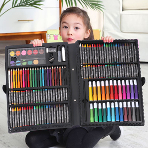 Foska Chất Lượng Cao <span class=keywords><strong>168</strong></span> Pcs Gỗ Bằng Gỗ Đánh Dấu Trường Trẻ Em Trẻ Em Vẽ Văn Phòng Phẩm Sơn Phòng Nghệ Thuật Bằng Gỗ Thiết Lập Cho Trẻ Em - Product Image 5