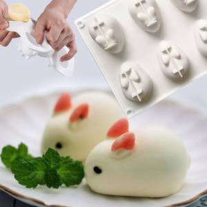 Easter Bunny Silicone Mold 295x170x50mm Flexible For Mousse Cake And Pudding DIY - Product Image 3