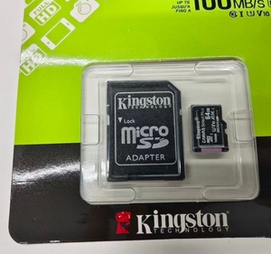 คิงส์ตัน 64GB มินิเอสดีการ์ดคลาส 10 UHS-I TF เมมโมรี่การ์ดพร้อมอะแดปเตอร์สำหรับกล้องโทรศัพท์แท็บเล็ต DVR - Product Image 3