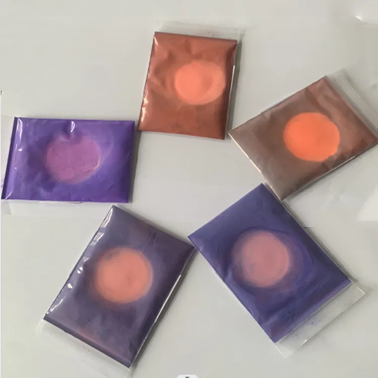 Geri dönüşümsüz ısıya duyarlı pigment yüksek sıcaklığa duyarlı termokromik boya rengi değişiyor pigment tozu