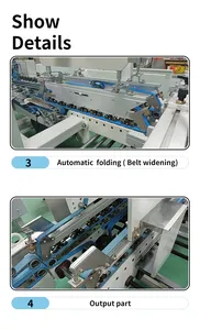 CQT @ 800 classeur carton à colle/boîte ondulée en ligne droite pliante machine à coller