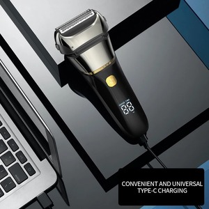 Potente Afeitadora para Hombres, Recortadora de Barba Facial Húmeda y Seca, Máquina de Afeitar con Lámina, Recargable, Rotatoria, 7 Cabezales, Afeitadora Eléctrica Portátil - Product Image 3