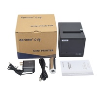 Impresora Térmica de Recibos Xprinter USB de 80 mm con Corte Parcial, Impresora Térmica POS para Cocina, Restaurante, Comercio Minorista