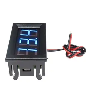 0.56 "Mini DC5-30V voltmetre LED Panel dijital ekran Volt gerilim metre mavi