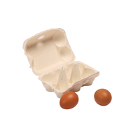 Vente en gros pour l'emballage des œufs en carton de pulpe de 4 cellules d'œufs utilisant comme boîte de rangement pour la livraison logistique plateau à œufs en papier prix fournisseurs