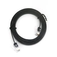 Kabel Patch CAT6 Super Flat Berkualitas Tinggi, Profil Rendah, Fleksibel, Custom, UTP RJ45 32AWG Tembaga Murni, Bersertifikasi ROHS, 0.5m-5m, Jaket PVC/LSZH