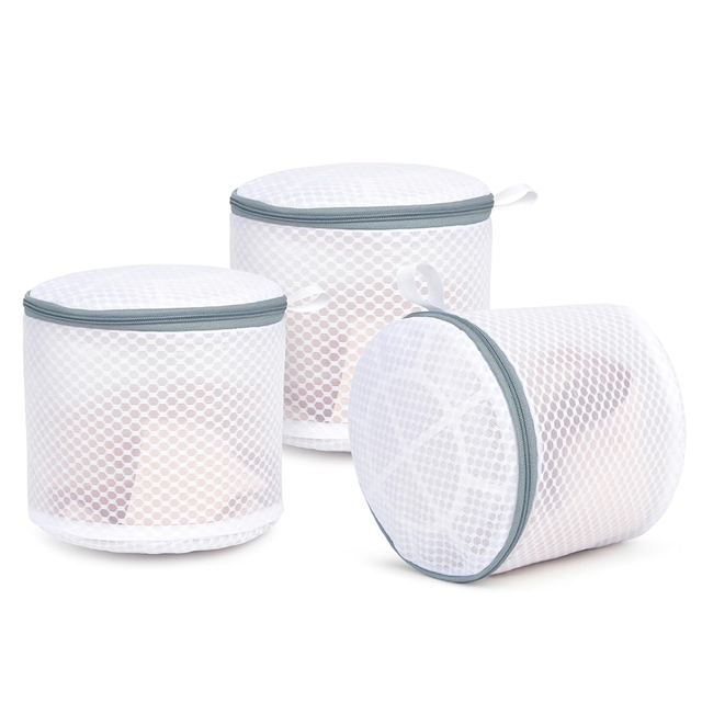 Durable Oxford Mesh Bra Bags 17*15cm with Hanging Loop for Lingerie Laundry