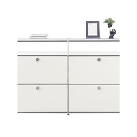 Pour la combinaison de modules anciens moyens Armoire à manger en acier inoxydable pour meubles de maison pour célébrité Internet INS Simple