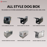 Caisse en aluminium robuste pour chien Cage en métal Kennel Ute Vehicle Tools Set Case for Outdoor Use