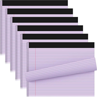 Grand cahier coloré avec bloc-notes Carnet macaron à lignes horizontales double face Carnet antiadhésif