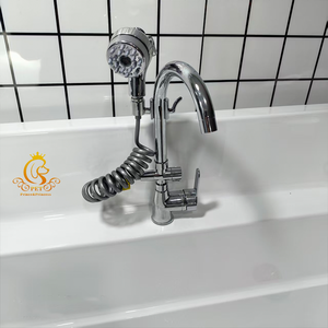 Baignoire pour <span class=keywords><strong>chien</strong></span> en acrylique durable EUR PET, facile à nettoyer, avec levage électrique, nouvelle baignoire pour animaux de compagnie en bois, grande taille - Product Image 5