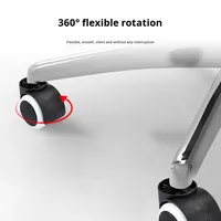 Ruedas Giratorias de Plástico de 2 Pulgadas para Sillas, Ruedas Universales para Sillas de Oficina y Juegos, con Anillo de Seguridad, Ruedas Deslizantes Modernas