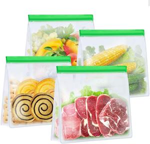 Bolsas de embalaje con cremallera de plástico EVA impermeables transparentes ecológicas con serigrafía para almacenamiento refrigerado de verduras - Product Image 1