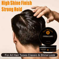 Cire coiffante professionnelle pour barbier, argile capillaire mate, soluble dans l'eau, 100 % naturelle, tenue forte, vegan, marque privée, OEM Runwing