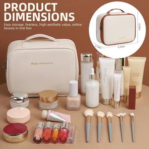 สินค้าใหม่ - กล่องเครื่องสำอางแบบยืดหยุ่นและถอดประกอบได้ ความจุขนาดใหญ่ ดีไซน์หรูหรา พร้อมฟังก์ชั่นหลากหลาย - Product Image 4
