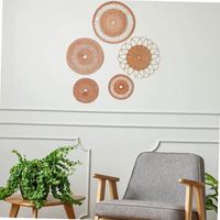 Décoration en rotin pour la maison, en jacinthe d'eau tressée, grands objets décoratifs, décoration esthétique premium bohème