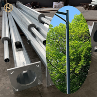 Personalizado al aire libre 4m 5M 6M 7m 8M 9m 10m 12M doble brazo precio galvanizado acero Solar calle luz poste lámpara poste