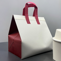 Sac isotherme réutilisable en non-tissé avec couleur et logo personnalisés pour aliments, lait, gâteaux, pain, chocolat