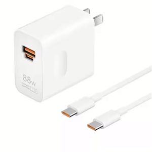 อะแดปเตอร์แปลงไฟแบบเร็ว US/EU ช่องเสียบ USB-C รองรับการชาร์จเร็ว A+C กำลังไฟ 88W สำหรับโทรศัพท์มือถือ - Product Image 1