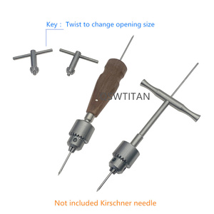 Trapano Ortopedico Universale in Acciaio Inossidabile per Veterinaria, Punta per Trapano Osseo, Strumento per Animali Domestici, Trapano Manuale Cavo Autoclavabile - Product Image 4