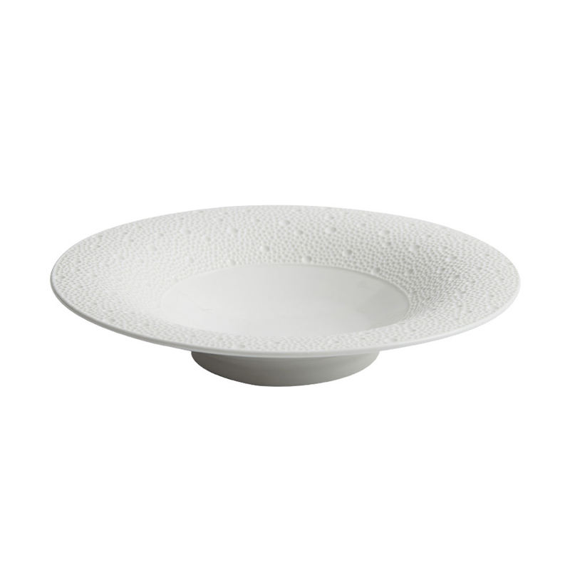 จานสีขาว