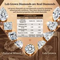 Diamantes Cultivados en Laboratorio con Certificación IGL, en Forma de Almohada, Venta al por Mayor, Pendientes, Joyería Personalizada de 30-1 Quilates