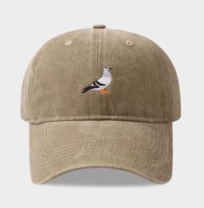 Gorra de béisbol unisex de algodón 100% con bordado de paloma, estilo lavado, para deportes al aire libre, pesca y sombra, nueva colección otoño 2026 - Product Image 4