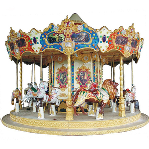 Nouveau matériel carrousel de joyeux Go pour loisirs créatifs, 1 ensemble, en bois, pour parc d'attractions en plein air, musique, noël - Product Image 1