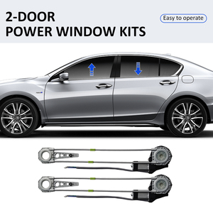 Kit de lève-vitres électriques à vente directe d'usine, interrupteur de lève-vitres électriques, 2 portes, 12-24 V, moteur de lève-vitres électriques pour voiture - Product Image 1