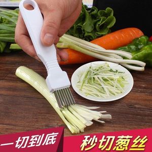 <b>Plastic</b> Handle Scallion Cutter Uniform Slicing <b>Kitchen</b> Tool Vegetable Slicer - Product Image 2