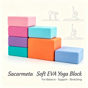 บล็อกโฟม EVA รูปทรงสี่เหลี่ยมผืนผ้า น้ำหนักเบา กันลื่น สำหรับโยคะ พิลาทิส ยืดกล้ามเนื้อ ฝึกสมดุล รับทำโลโก้ตามสั่ง - Product Image 1