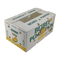 Boîte de manutention pliable en PP alvéolaire, écologique, recyclable et étanche, pour légumes et fruits, modèle citrouille, vente en gros