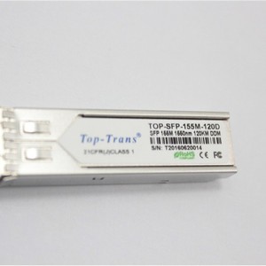 โมดูลออปติคอล Top-Trans Sfp 155m 120km กิกะบิตสำหรับอุปกรณ์ไฟเบอร์ออปติก - Product Image 2